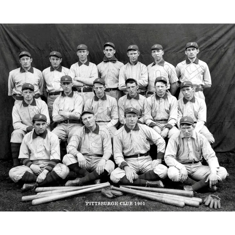 1901 Pittsburgh Pirates 8X10 Photo - Wagner Clarke Chesbro - 1148