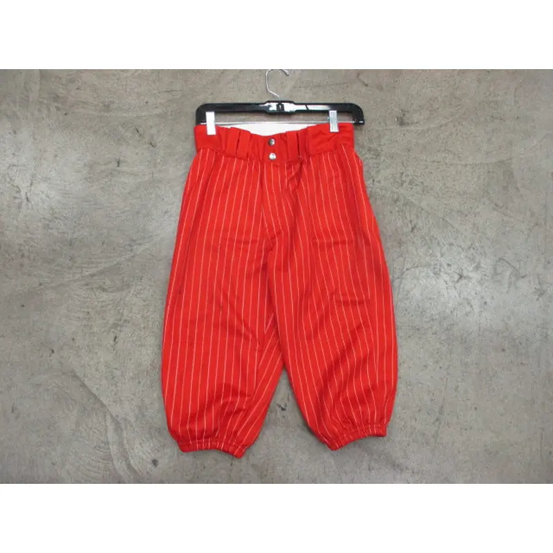 Custom Knicker Baseball Pants Red w/ White Stripes Size Medium