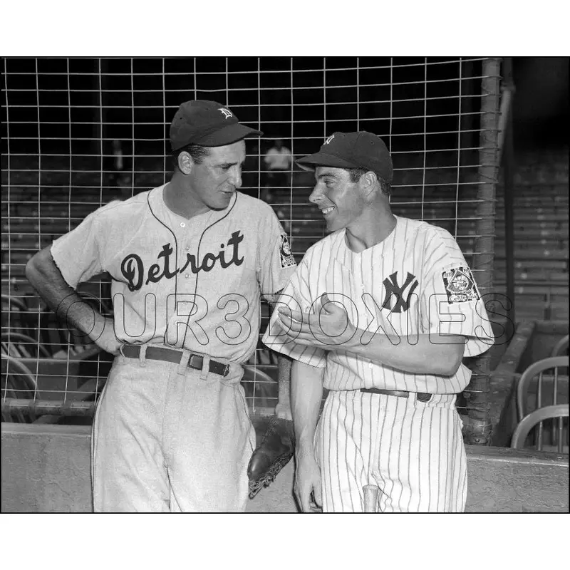 Joe Dimaggio Hank Greenberg 8X10 Photo - 1939 Tigers Yankees - 1711