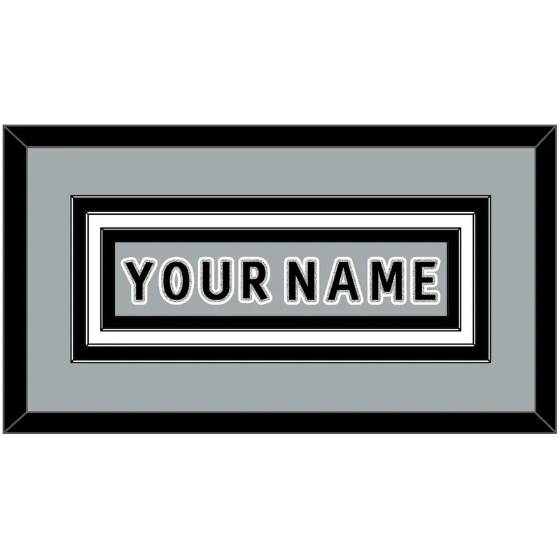 Los Angeles Nameplate - Alternate Gray (2018-2021) - Triple Mat 1