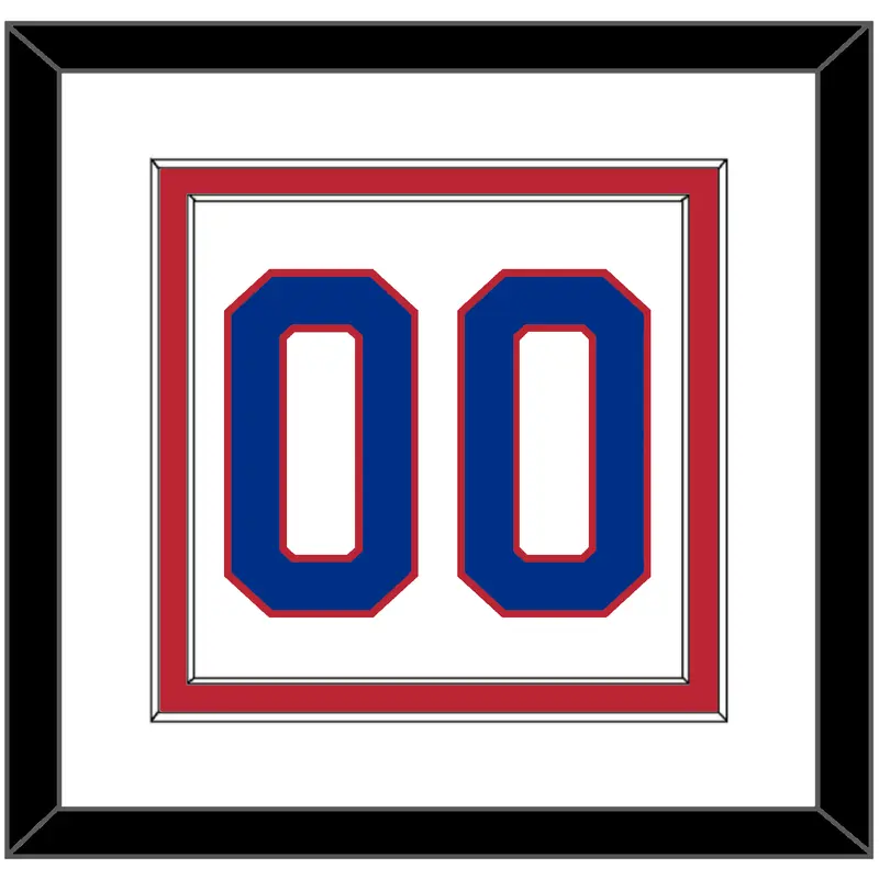 United States Mens Hockey Number - 1980 Olympics Home White - Double Mat 1