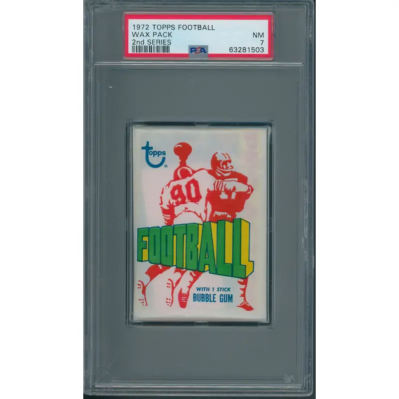 1972 Topps Football Unopened Series 2 Wax Pack PSA 7 *1503