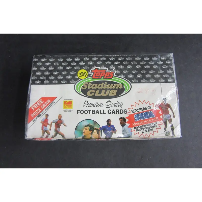 1992/93 Topps Stadium Club Soccer (Football) Box