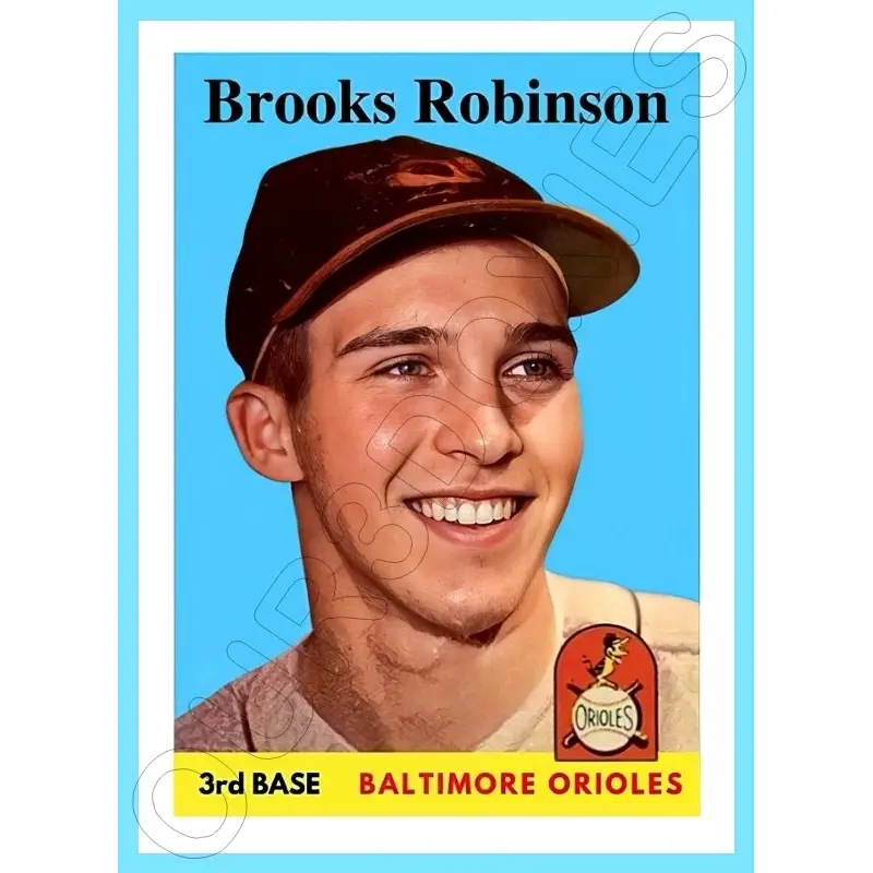Brooks Robinson 1958 Topps Custom Card - 4142