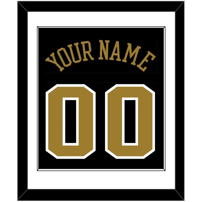 Wake Forest Basketball Name & Number - Road Black (2006-2009) - Single Mat 1
