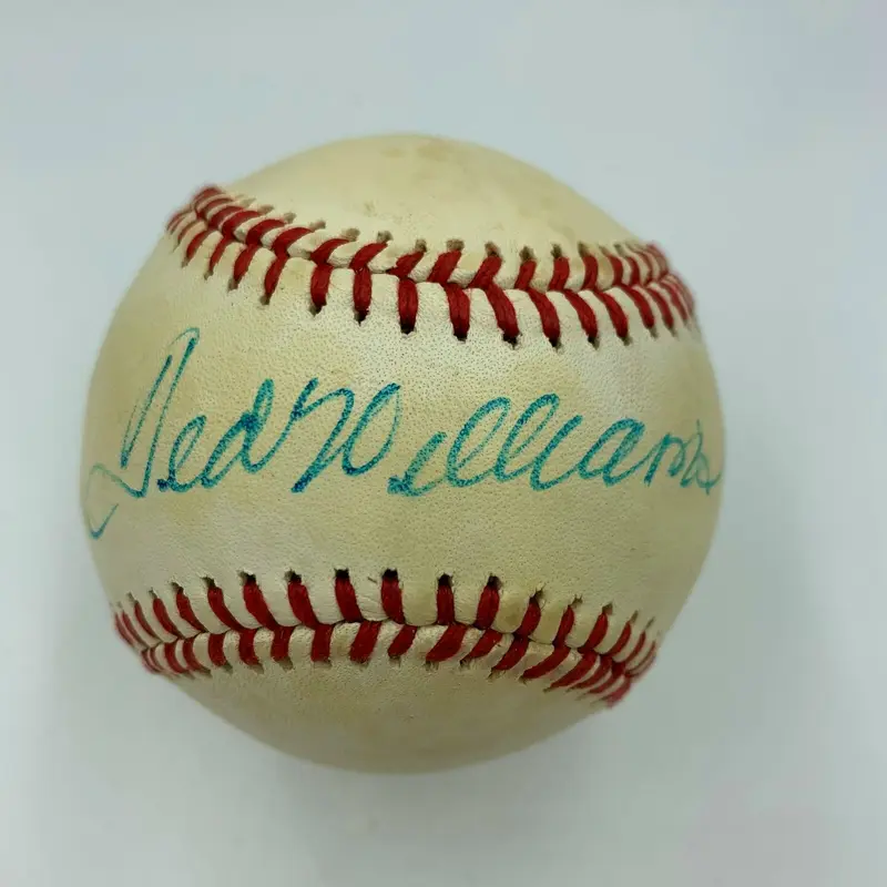 1970's Ted Williams Signed Vintage American League Baseball With JSA COA