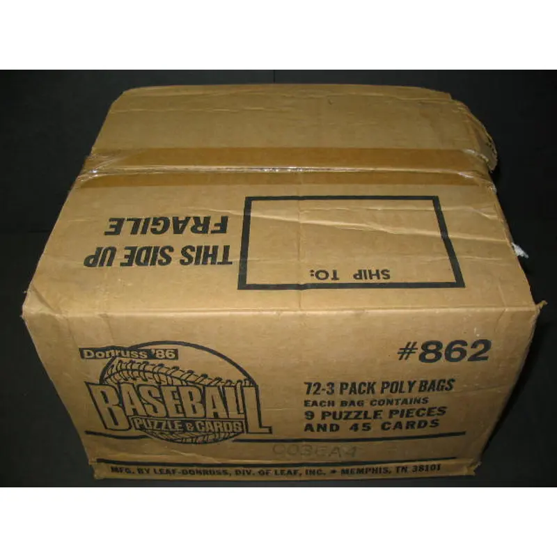 1986 Donruss Baseball Rack Pack Case