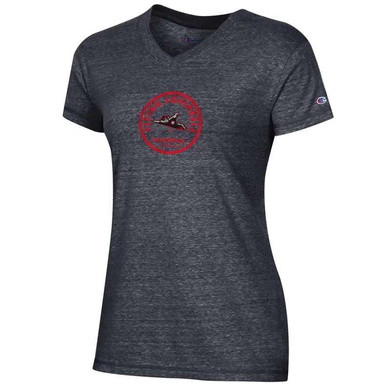 Richmond Flying Squirrels Women's Champion Black Triumph V-Neck