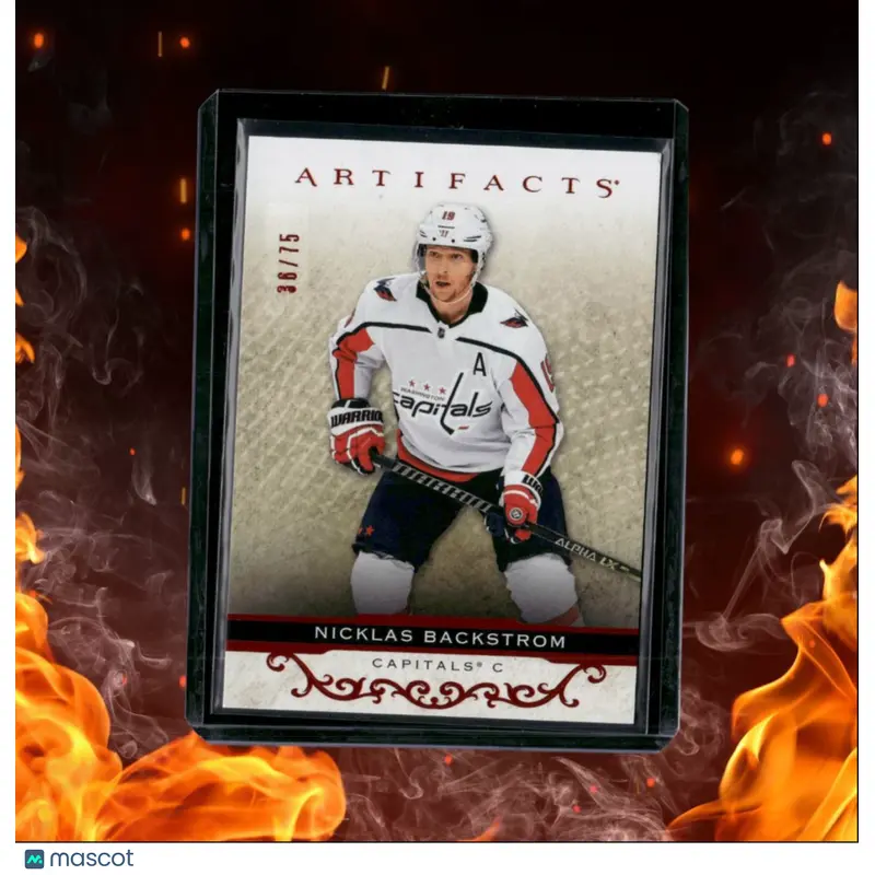 2021-22 Upper Deck Artifacts Nicklas Backstrom Autumn Orange 36/75 #59