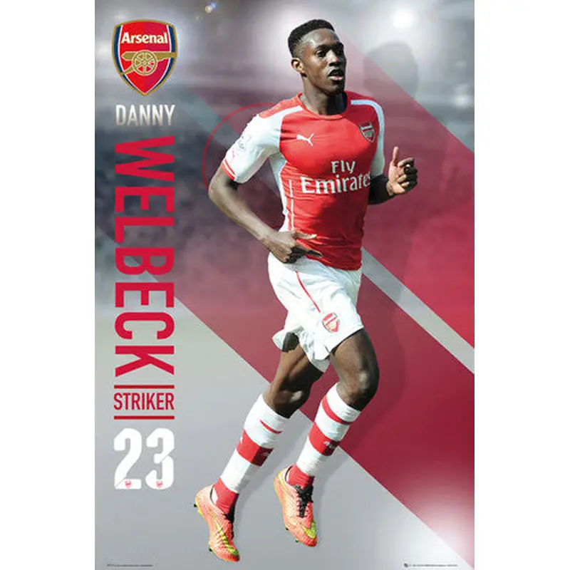 Danny Welbeck "Superstar" Arsenal FC Soccer Superstar Action Poster - GB Eye 2015