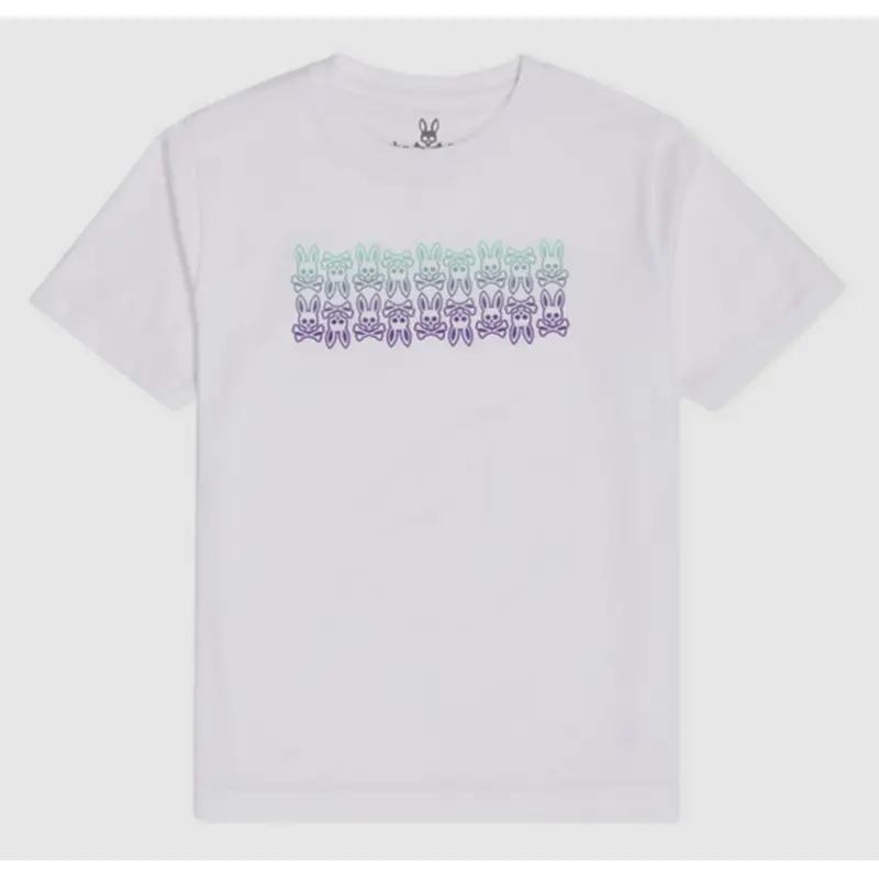 PSYCHO BUNNY KIDS B0U584T1PC WHT