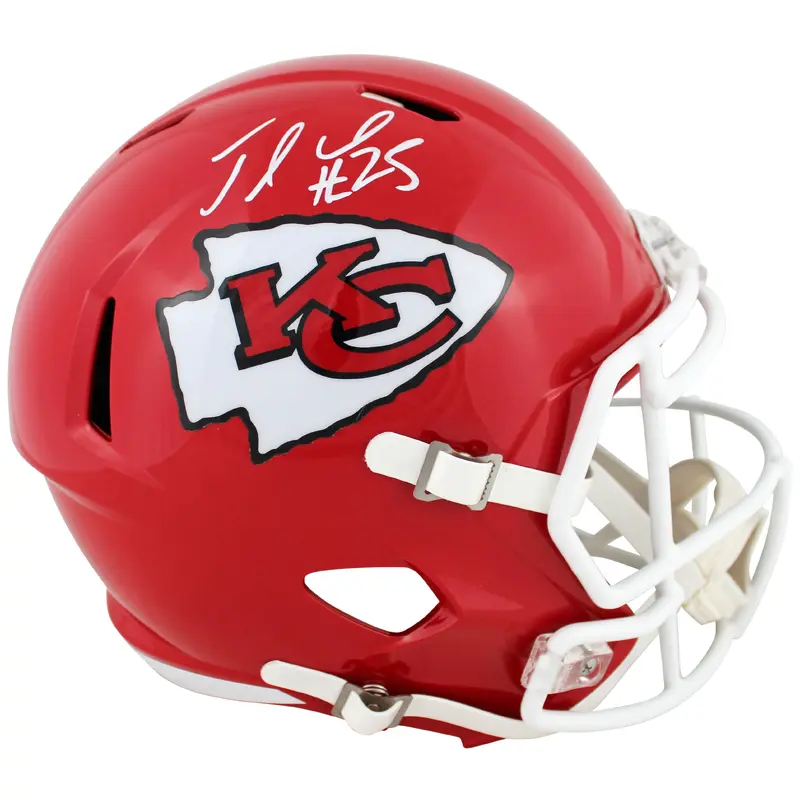 Chiefs Jamaal Charles Authentic Signed Full Size Speed Rep Helmet BAS Witnessed