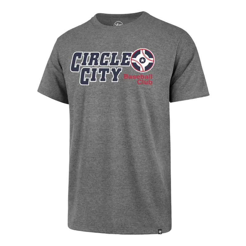 Indianapolis Indians '47 Adult Grey Circle City Overshift Franklin Tee
