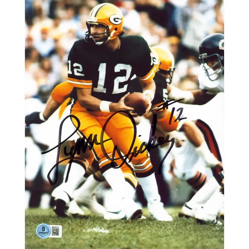 Packers Lynn Dickey Authentic Signed 8x10 Vertical Photo Autographed BAS 1
