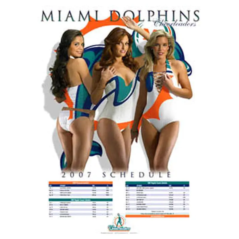 Miami Dolphins Cheerleaders 2007 Poster - The Time Factory