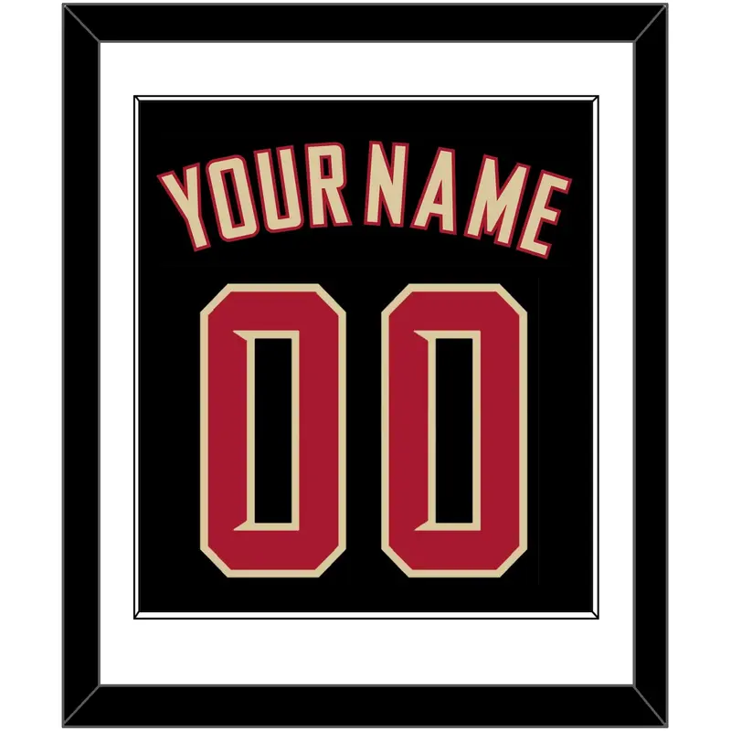 Arizona Name & Number - Alternate Black (2020-2023) - Single Mat 1
