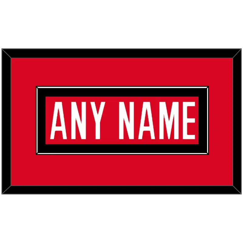 Canada Mens Hockey Nameplate - 2006 Olympics Road Red - Single Mat 2
