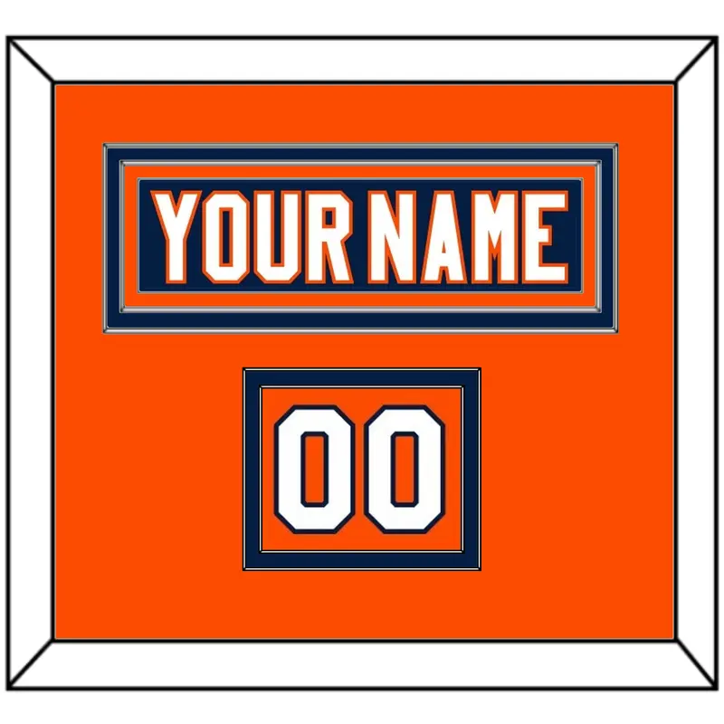 New York Nameplate & Number (Shoulder) - Home Blue (2007-2010) - Double Mat 3