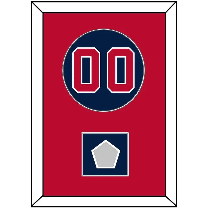 Washington Number & World Series Jersey Patch - Alternate Blue - Single Mat 2