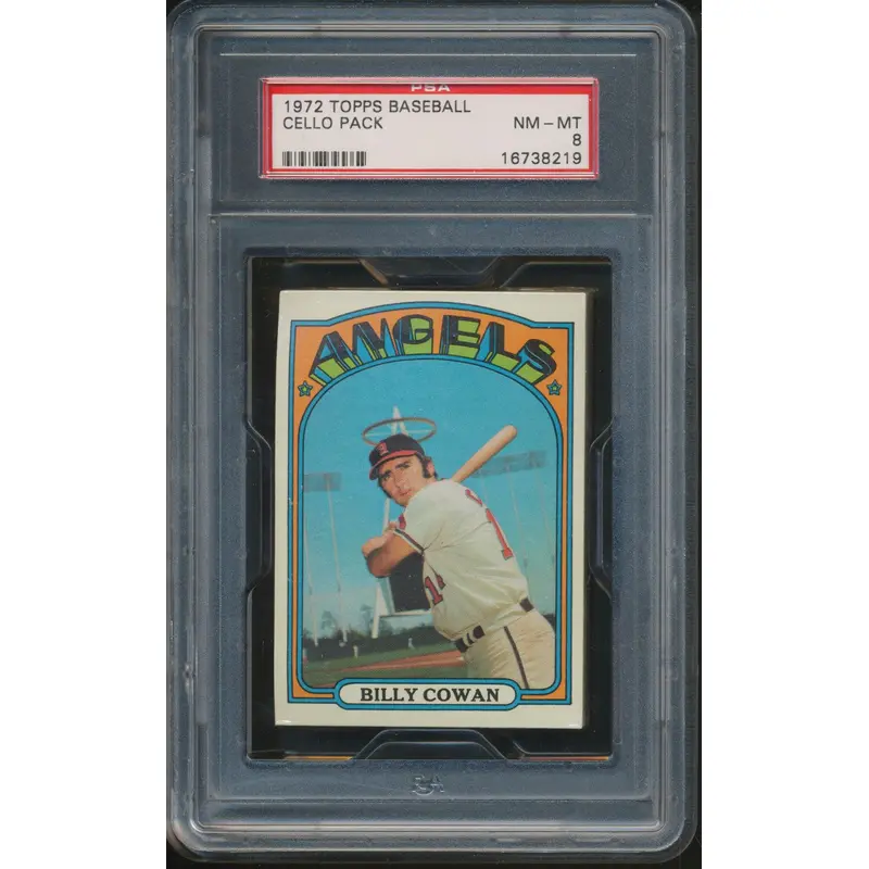 1972 Topps Baseball Unopened 1st Series Cello Pack PSA 8
