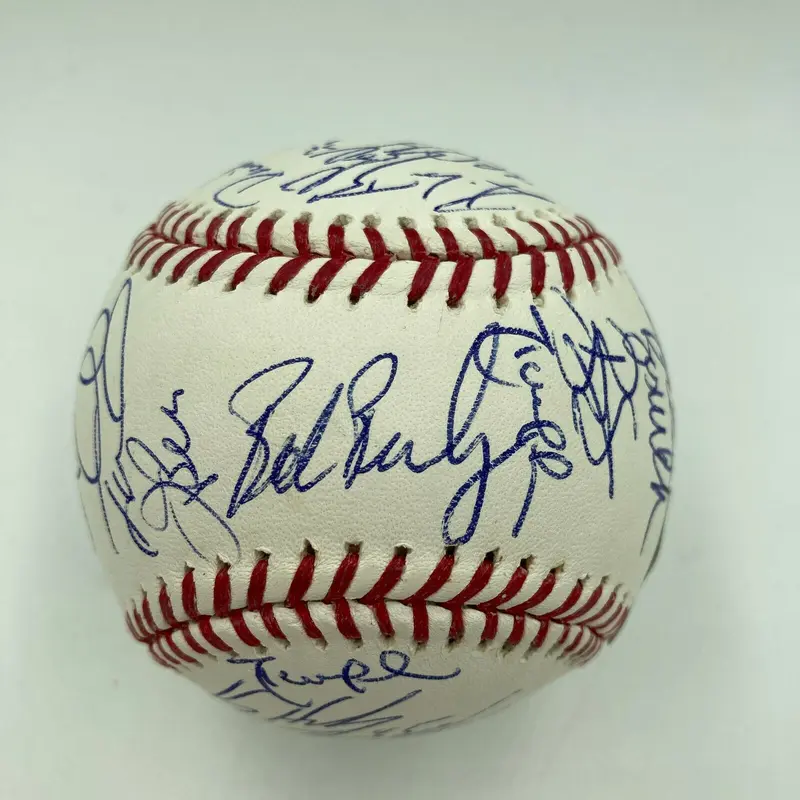 RARE 2001 Arizona Diamondbacks World Series Champs Team Signed Baseball JSA COA