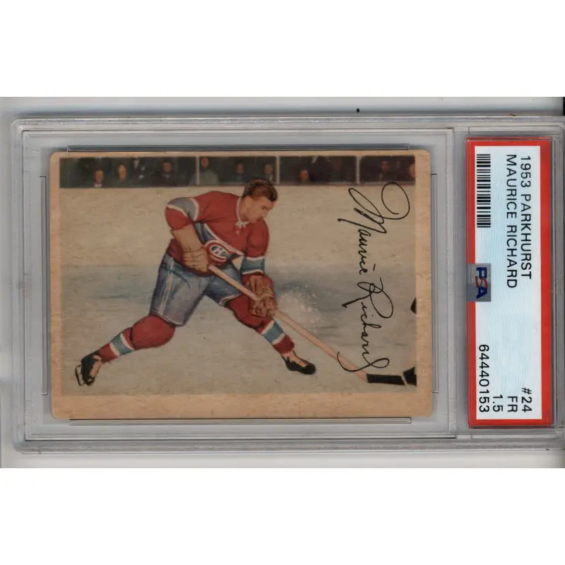 Maurice Richard 1953-54 Parkhurst #24 PSA 1.5 Fair