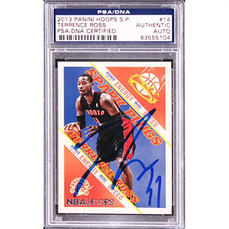 Raptors Terrance Ross Signed 2013 Panini Hoops S.P. #14 Card PSA/DNA Slabbed