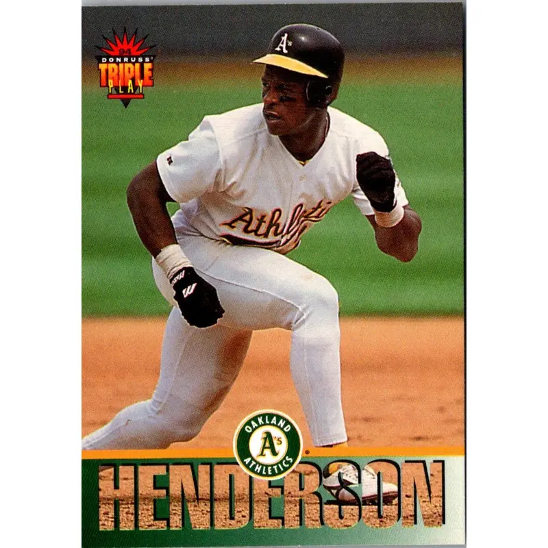 1994 Triple Play Rickey Henderson #4
