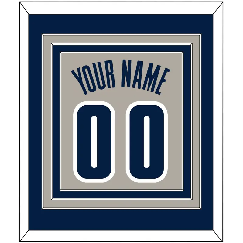 Georgetown Basketball Name & Number - Home Gray (1994-1996) - Triple Mat 3
