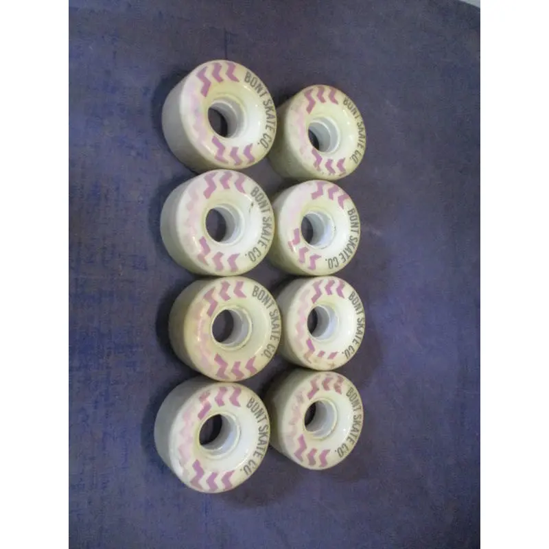 Used Purple Bont Skate Co. Glide Outdoor Roller Skate Wheels Set of 8