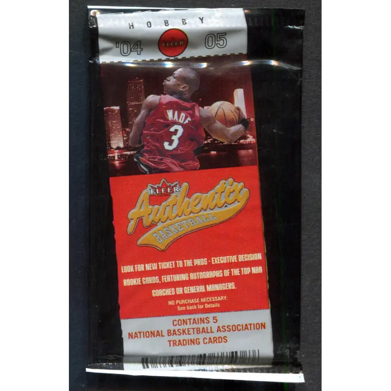 2004/05 Fleer Authentix Basketball Unopened Pack (Hobby) (5)