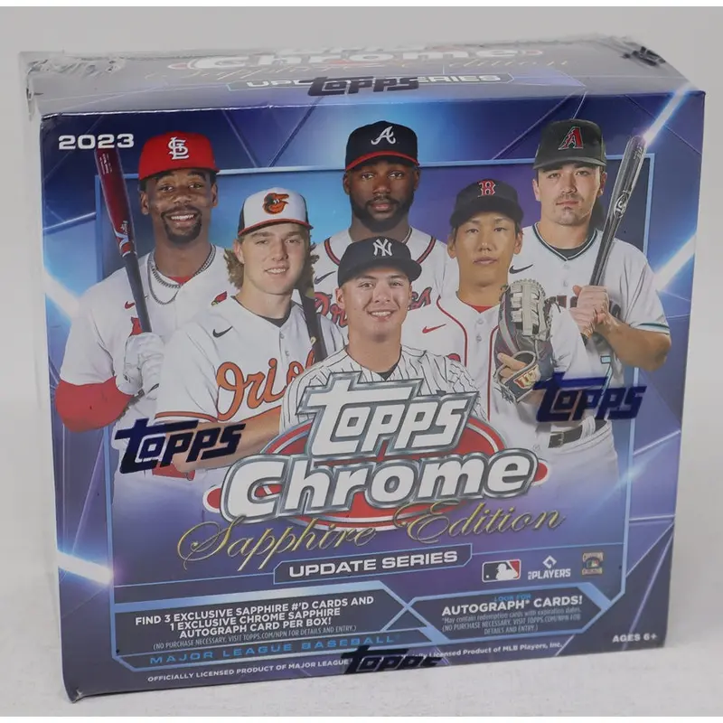 2023 Topps Chrome Baseball Update Series Sapphire Edition Box (Hobby) (8/4)