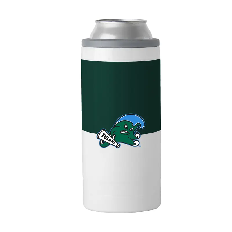 Tulane 12oz Colorblock Slim Can Coolie