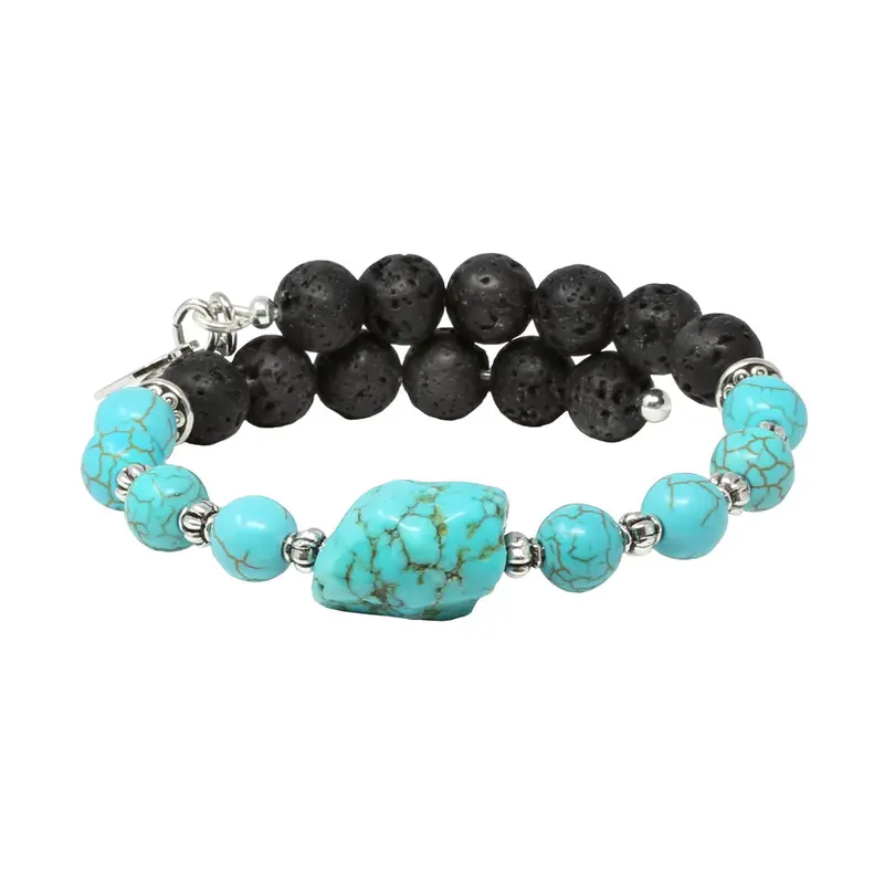 Turquoise Lava Wrap, 8mm