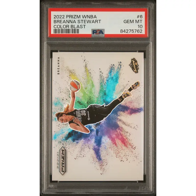 Breanna Stewart 2022 Prizm WNBA Color Blast PSA 10 Gem Mint