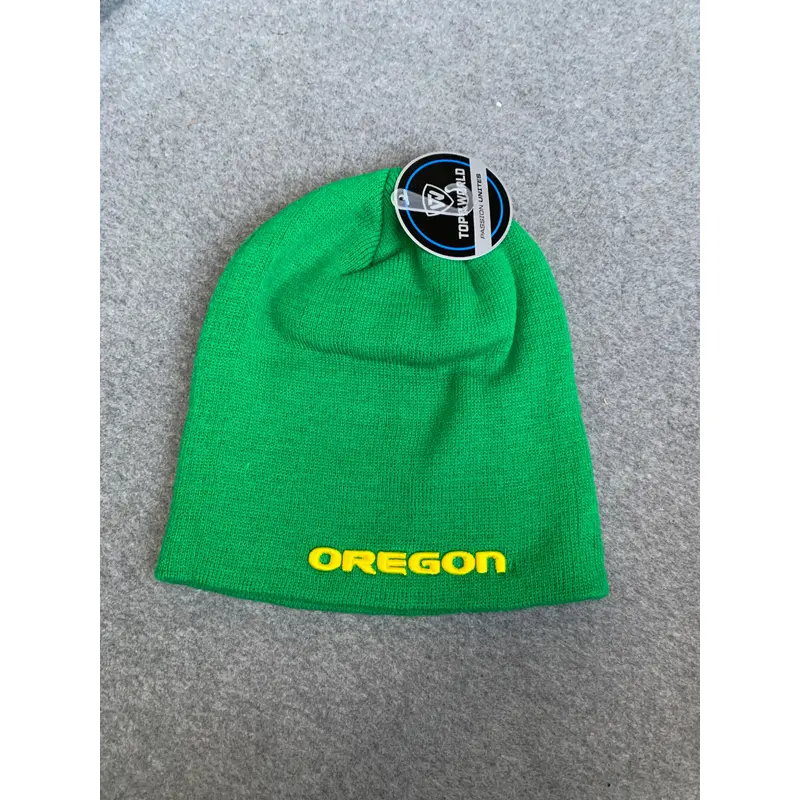 Bright Green Oregon Ducks Beanie