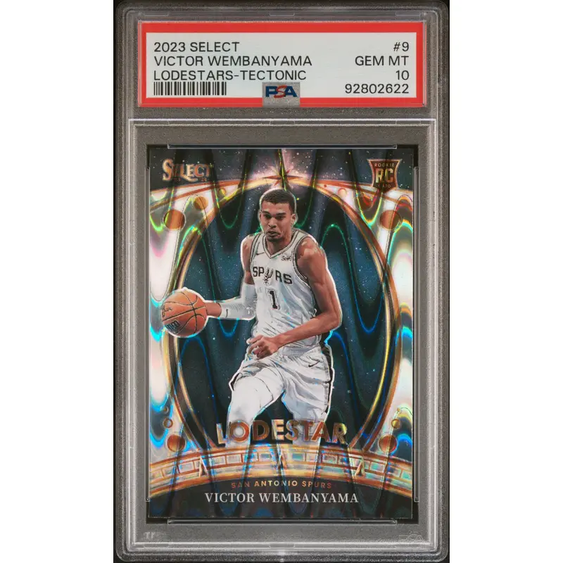 Victor Wembanyama 2023 Select Lodestar Tectonic PSA 10 Gem Mint
