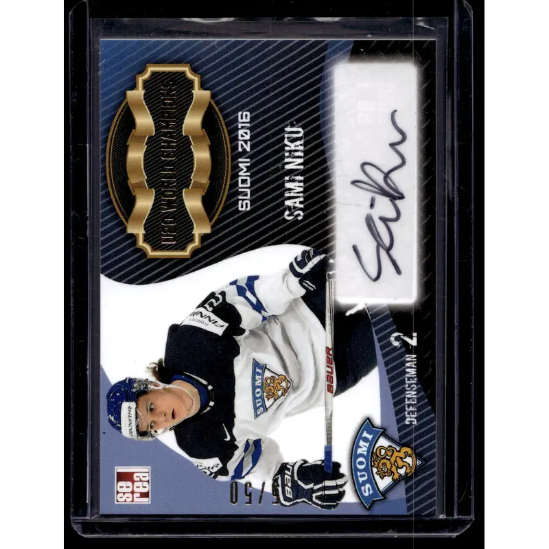 2016 Cereal Team Finland U20 World Champions Autograph - Sami Niku #FIN-U20-A03 /50