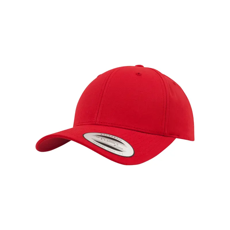 Curved Classic Snapback - Red