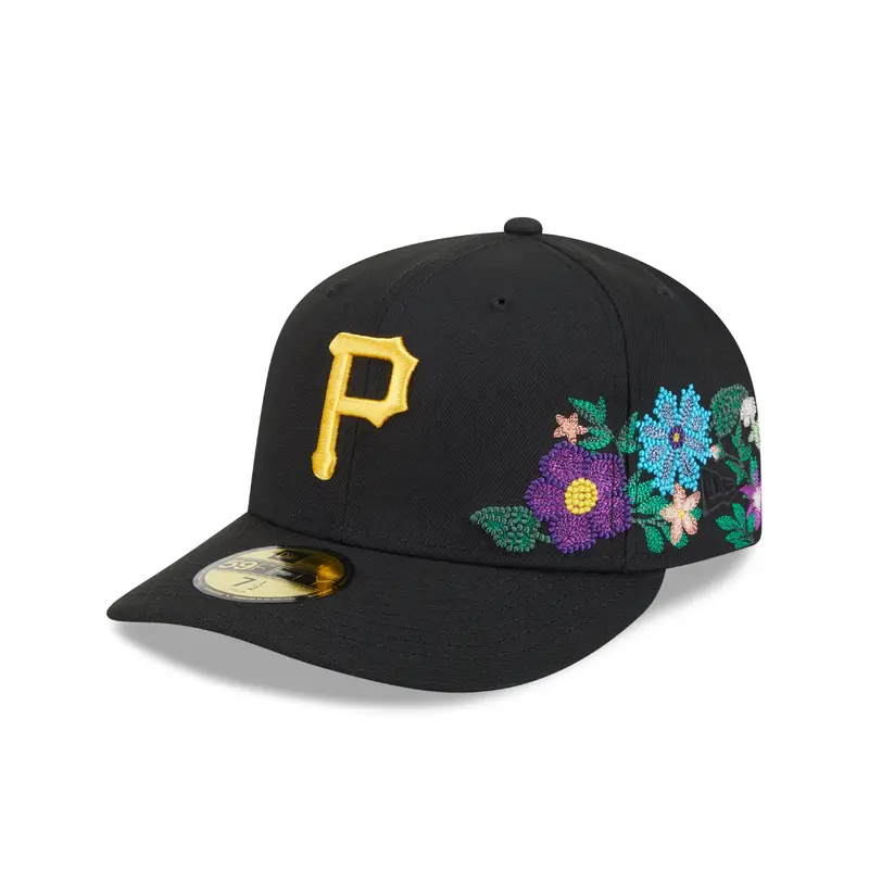 New Era - 59FIFTY Fitted Cap - Pittsburgh Pirates - TONAL FLORAL - Black