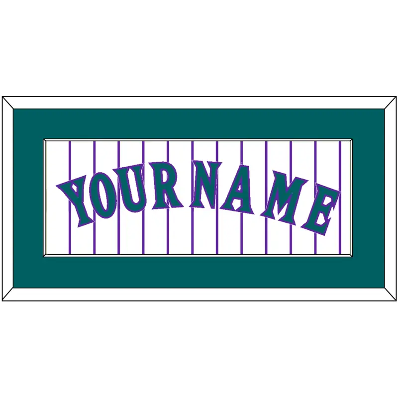 Arizona Name - Alternate Home White Pinstripes (1998-2006) - Single Mat 2