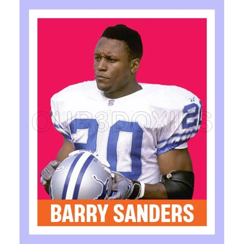 Barry Sanders 1948 Leaf Custom Card - 3979