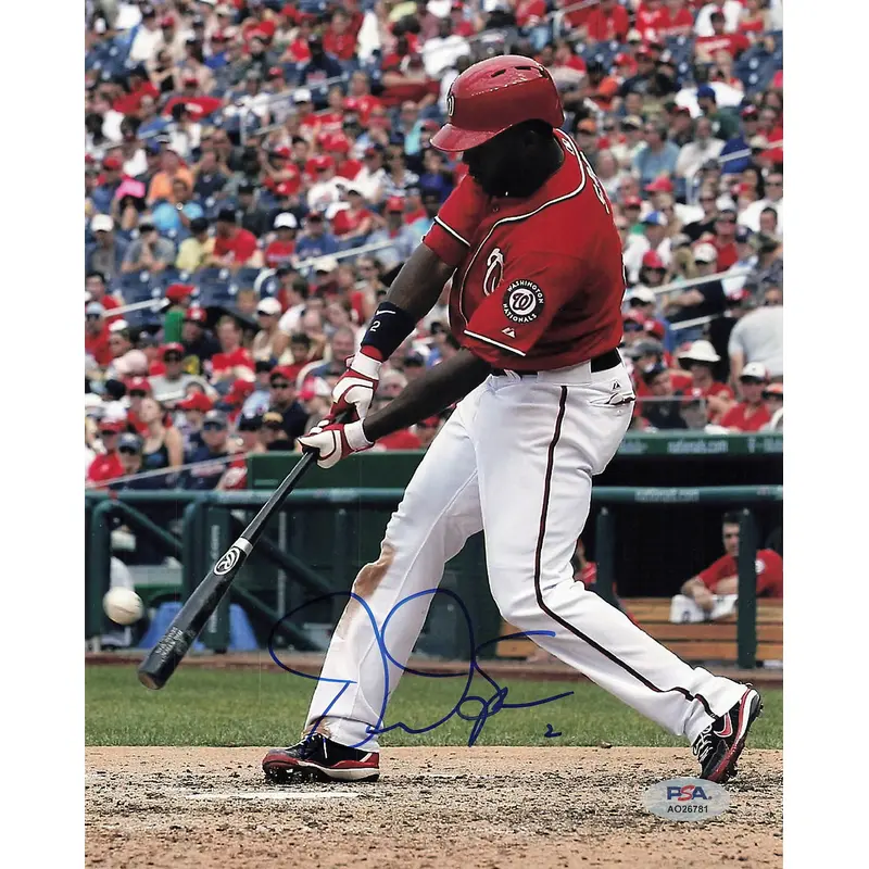 Denard Span signed 8x10 photo PSA/DNA Washington Nationals autographed