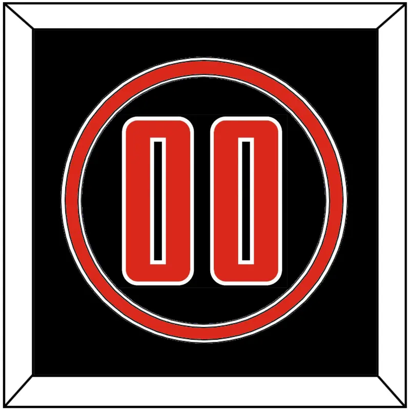 Texas Tech Baseball Number - Alternate Black (2018-2019) - Double Mat 2