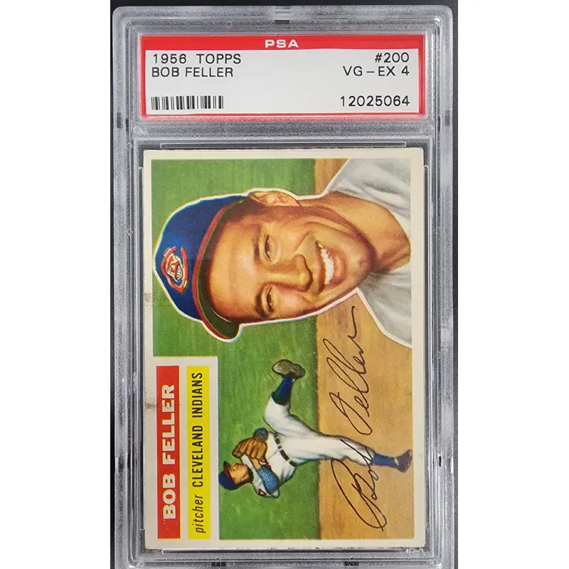 Bob Feller 1956 Topps #200 PSA 4 VG-EX