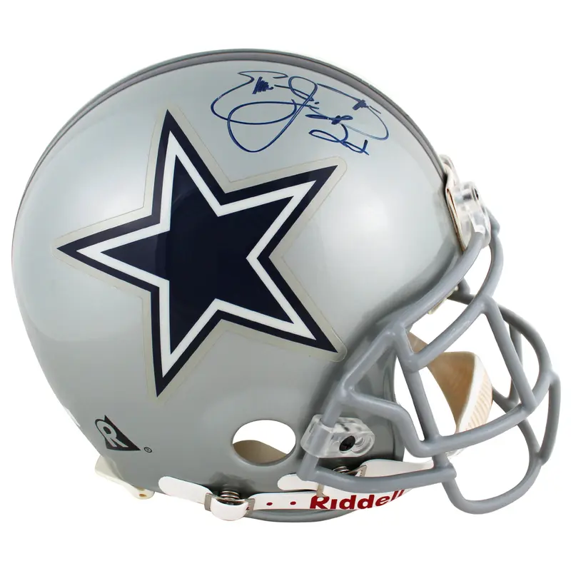 Cowboys Emmitt Smith Signed Vintage Full Size Proline Helmet BAS #BF19962