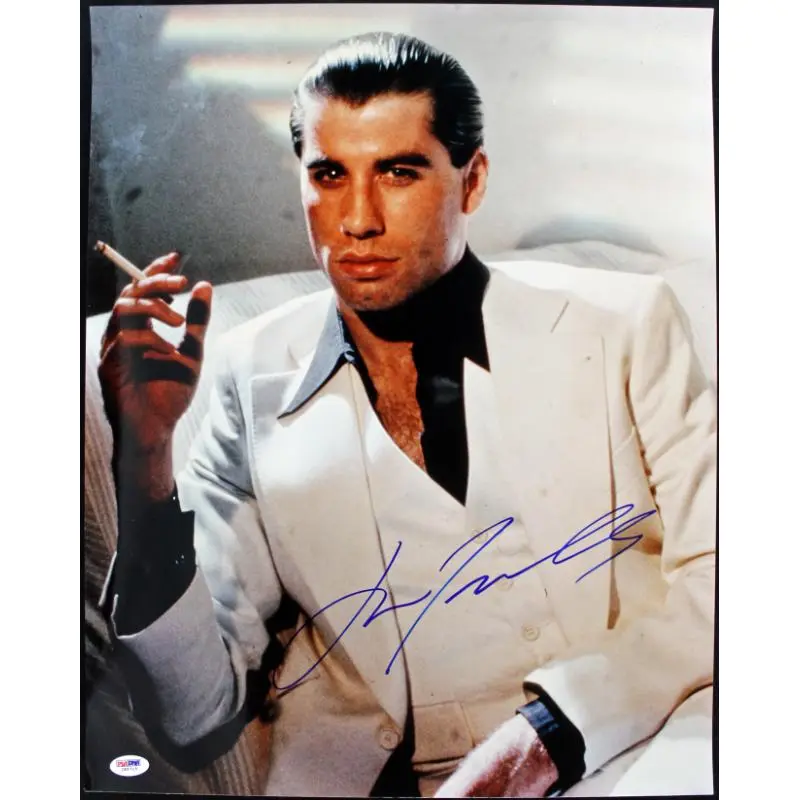 John Travolta Saturday Night Fever Signed Authentic 16X20 Photo PSA/DNA #I85715