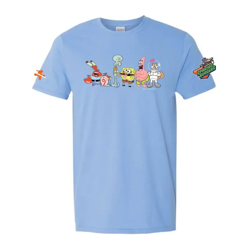 Youth Light Blue Spongebob Tee