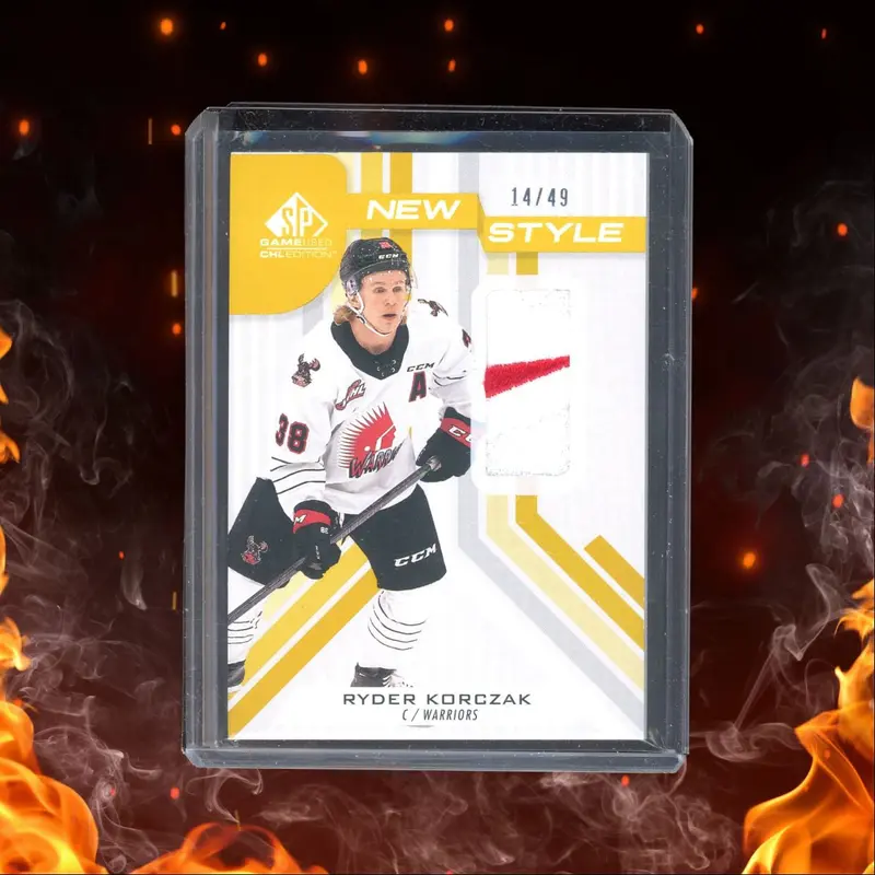 2021-22 SP Game Used CHL Ryder Korczak New Styles Rookie 14/49 #NS-RK