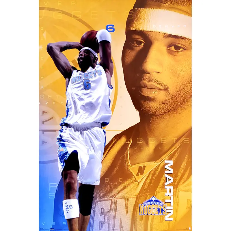 Kenyon Martin "Golden Slam" Denver Nuggets NBA Action Poster - Costacos 2005